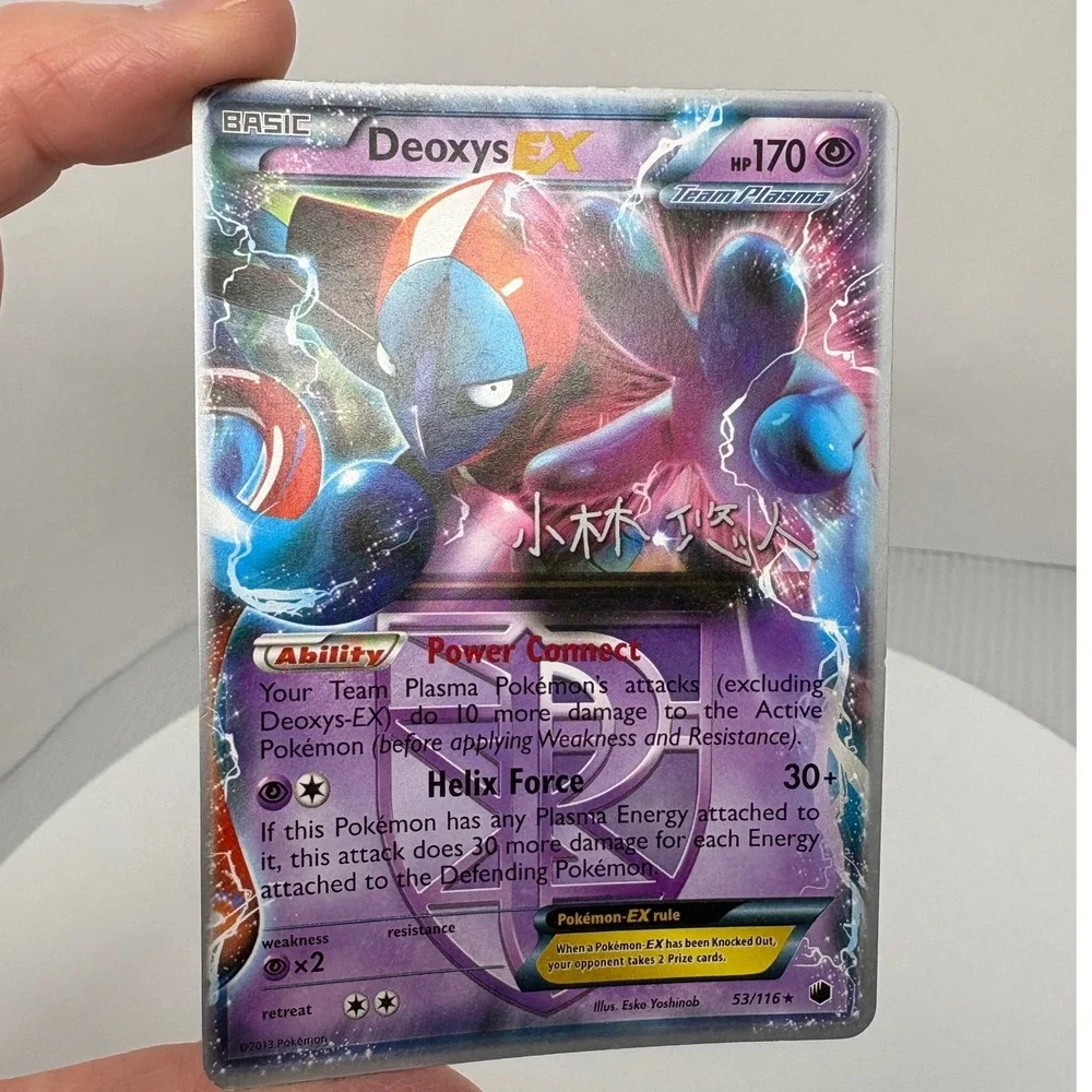 Pokemon Deoxys EX 53/116 Holo Rare World‎ Championships 2014 Team Plasma Card
